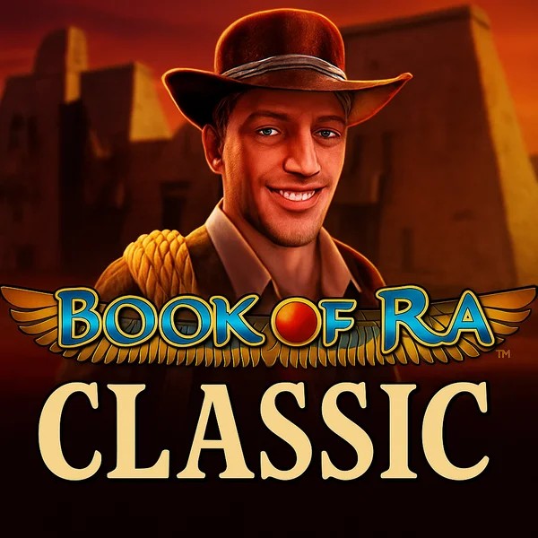 Book of Ra Classic slot logo by Novomatic at Gransino Casino